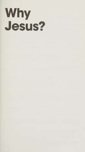 Tapa de Why Jesus? Expanded Edition