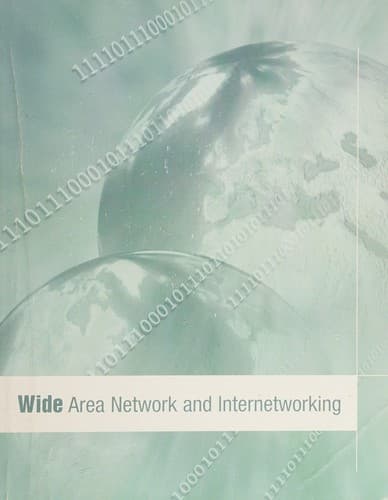 Tapa de Wide Area Network and Internetworking