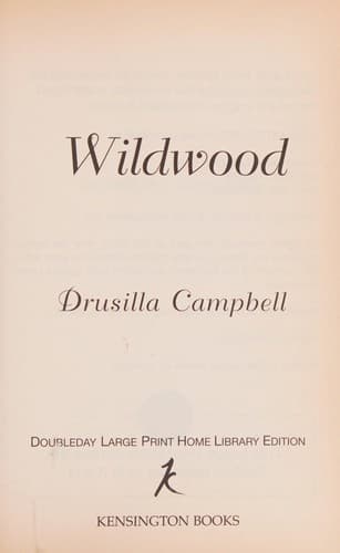 Tapa de Wildwood [LARGE PRINT]