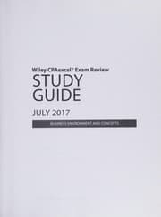 Tapa de Wiley CPAexcel Exam Review July 2017 Study Guide
