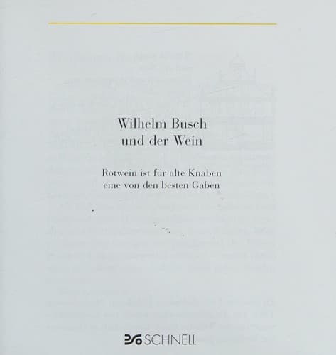 Tapa de Wilhelm Busch und der Wein