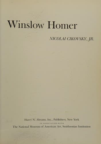 Tapa de Winslow Homer