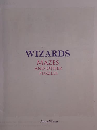 Tapa de Wizards Mazes and Other Puzzles
