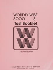 Tapa de Wordly Wise 3000 Grade 6 Single Test