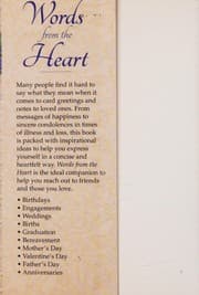 Tapa de Words from the Heart
