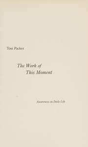 Tapa de The Work of This Moment