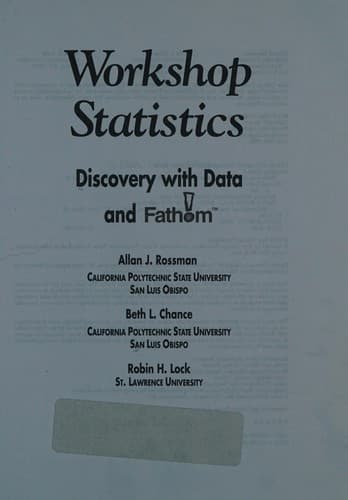 Tapa de Workshop Statistics