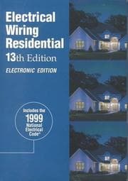 Tapa de Electrical Wiring Residential, 13E CD-ROM