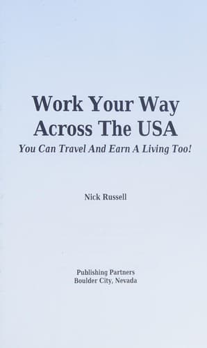 Tapa de Work Your Way Across the USA