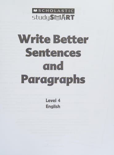 Tapa de Write Better Sentences and Paragraphs