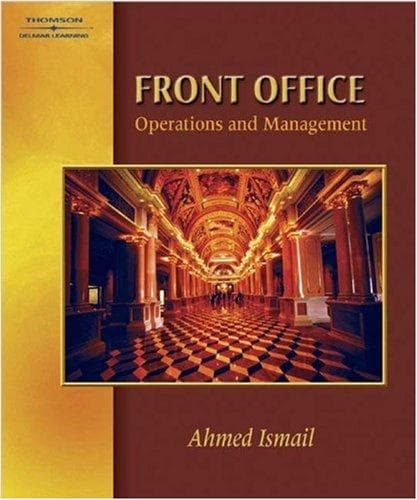Tapa de Front office operations and management