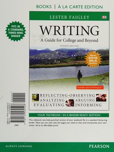 Tapa de Writing