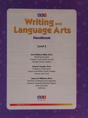 Tapa de Writing and Language Arts - Writer's Handbook - Grade 4