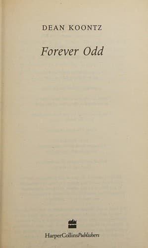 Tapa de Forever Odd