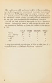 Tapa de Your 1984 olympic record book