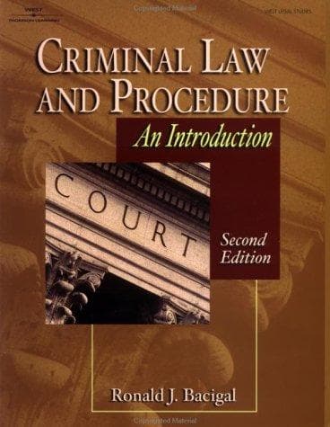 Tapa de CRIMINAL LAW & PROCEDURE:AN INTRODUCTION 2E