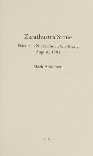 Tapa de Zarathustra Stone