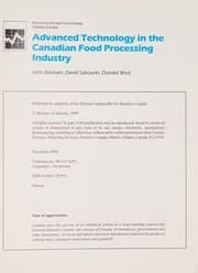 Tapa de Advanced technology in the Canadian food processing industry