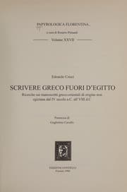 Tapa de Scrivere greco fuori d'Egitto