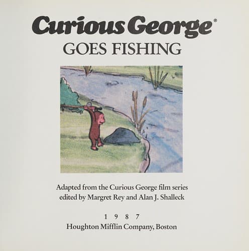 Tapa de Curious George goes fishing