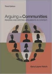 Tapa de Arguing in communities
