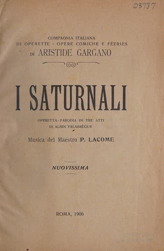 Tapa de I saturnali