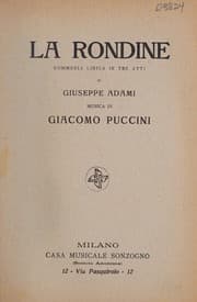 Tapa de La rondine