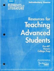 Tapa de Resources for Teaching Advanced Students -- Introductory Course