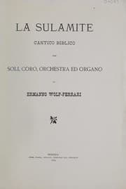 Tapa de La sulamite