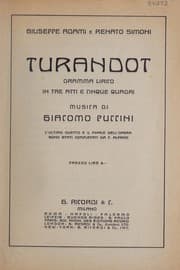 Tapa de Turandot