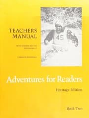 Tapa de Teacher's Manual -- Adventures for Readers, Book Two -- Heritage edition