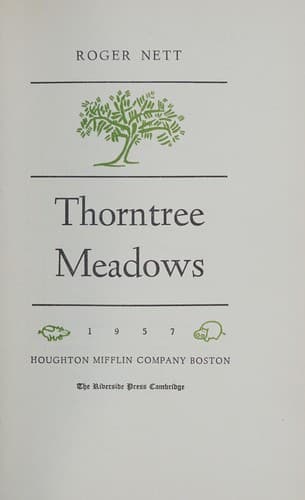 Tapa de Thorntree Meadows