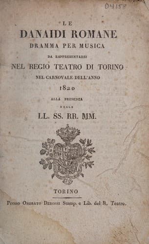 Tapa de Le danaidi romane