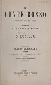 Tapa de Il Conte Rosso