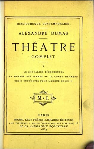 Tapa de Théâtre complet