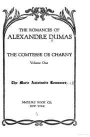 Tapa de The Comtesse de Charny -- volume one