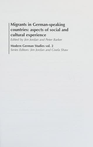 Tapa de Migrants in German-speaking countries