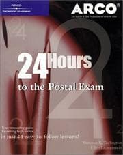 Tapa de 24-Hours to Postal Exams, 1E (24 Hours to the Postal Exams, 1st ed)