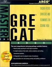 Tapa de Master the GRE CAT, 2002/e w/CD-ROM (Master the Gre)