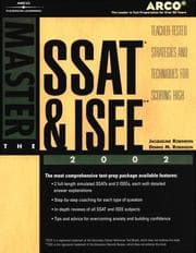 Tapa de Master the SSAT/ISEE, 2002/e (Master the Ssat and Isee)