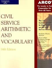 Tapa de Civil Service Arithmetic & Vocab, 14 E