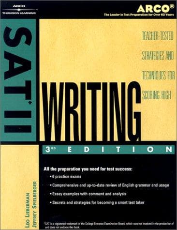 Tapa de SAT II Writing 2002