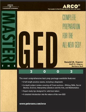 Tapa de Master the GED, 2002