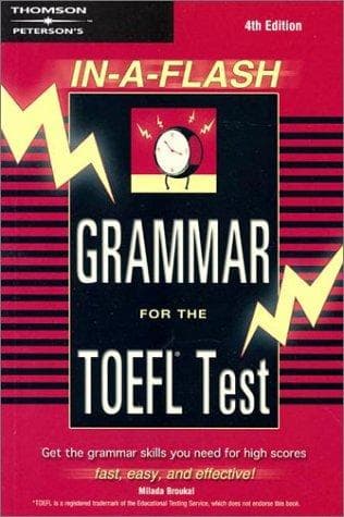 Tapa de Grammar for the TOEFL test