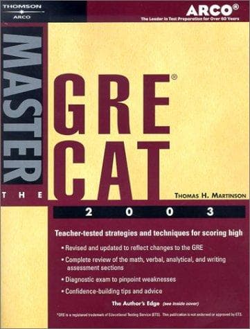 Tapa de Arco Master the GRE CAT 2003