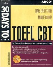 Tapa de 30 Days to the TOEFL CBT with CDRom