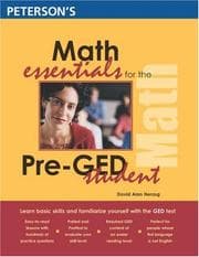 Tapa de Math essentials for the pre-GED student