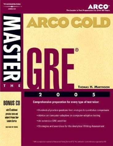Tapa de Master the GRE CAT, 2005/e w/CDROM (Master the Gre)
