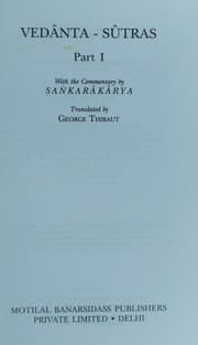Tapa de The Vedânta-sûtras