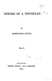Tapa de Memoirs of a Physician [1/3]